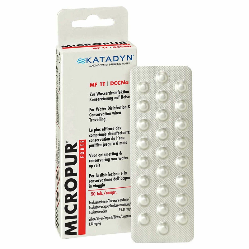 Katadyn Micropur Forte MF 1T Water Purification Tablets - 50 Tablets 3 Katadyn Micropur Forte MF 1T Water Purification Tablets - 50 Tablets