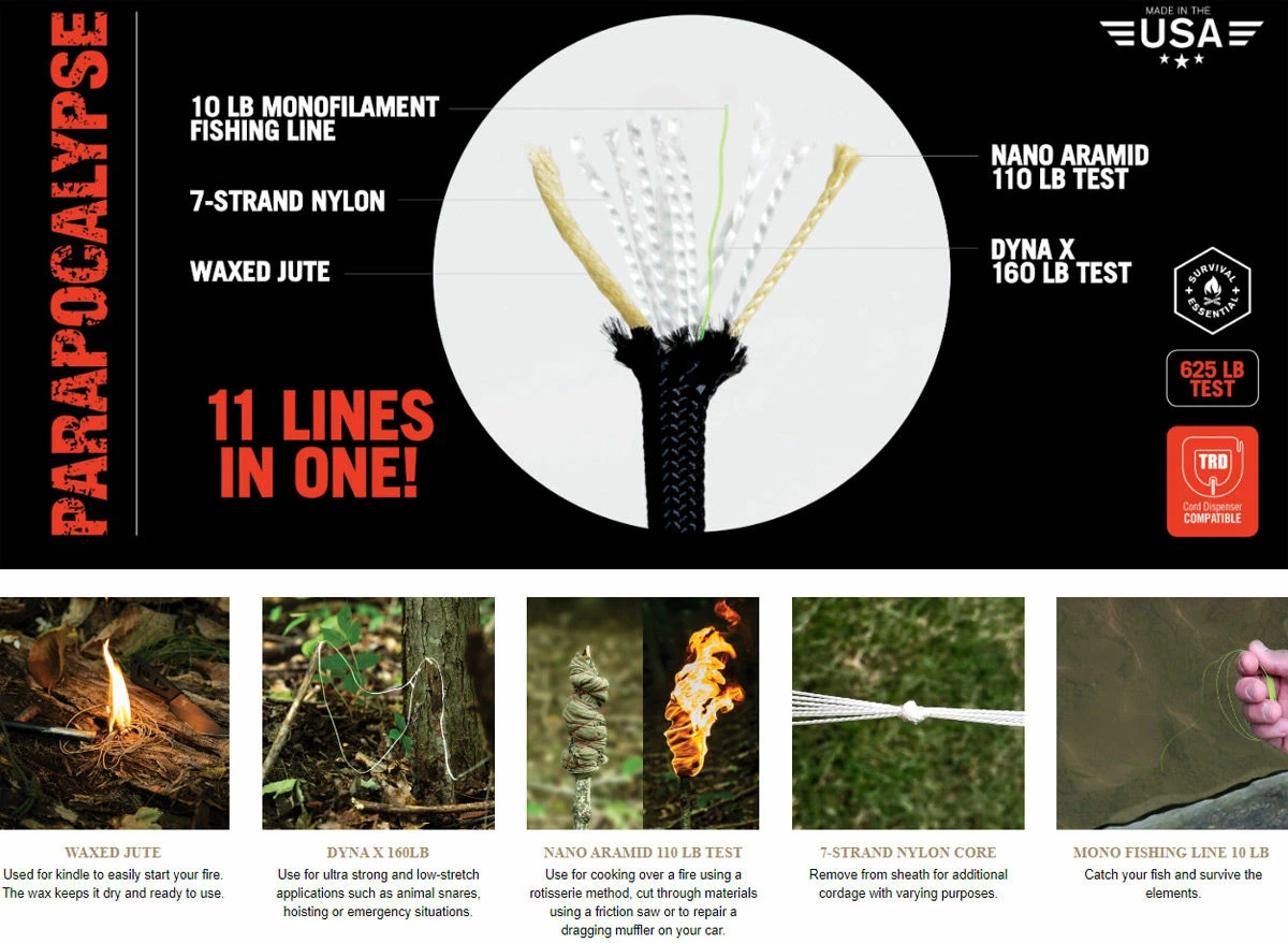 Atwood Parapocalypse Paracord - 100 Ft 5 Atwood Parapocalypse Paracord - 100 Ft - Image 4