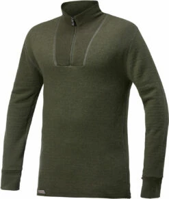 Woolpower Ullfrotte Original Zip Turtleneck - 200g - Pine Green